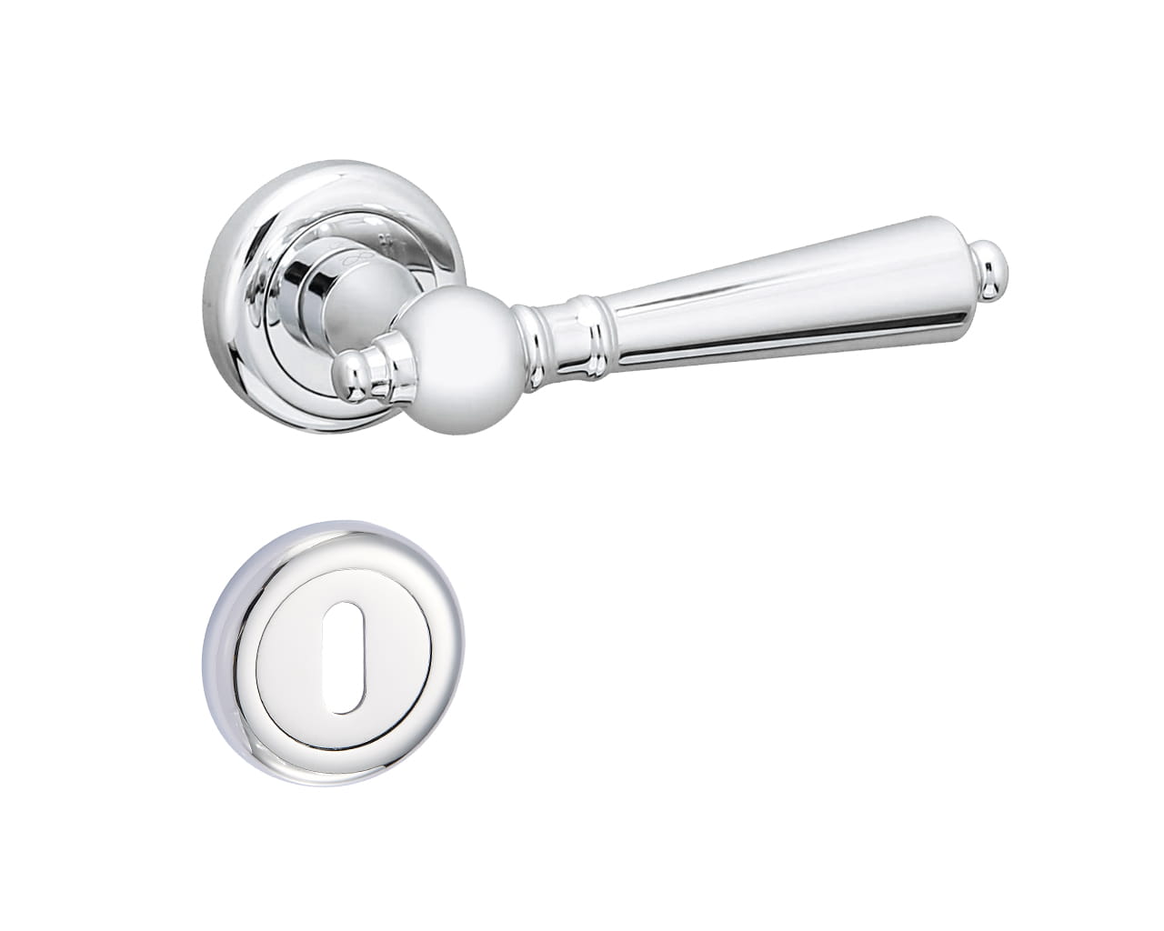 Infinity Line Millennium KMM 700 Chrome - Door Handle on a Round Rose