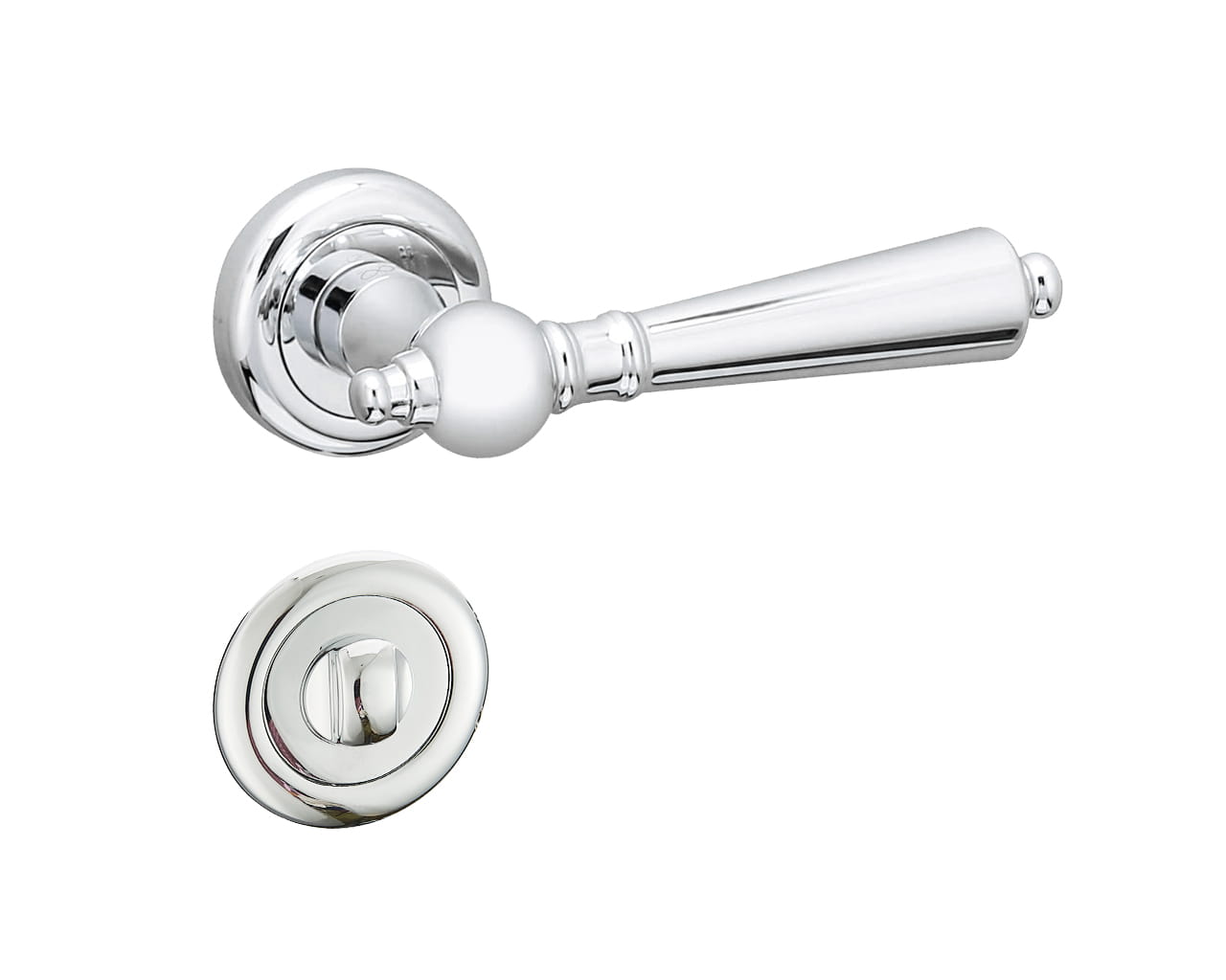 Infinity Line Millennium KMM 700 Chrome - Door Handle on a Round Rose