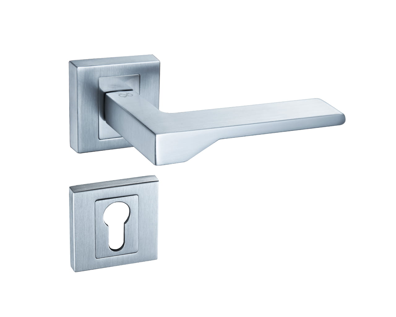 Nove KNV 700 Chrome - Door Handle on a Square Rose