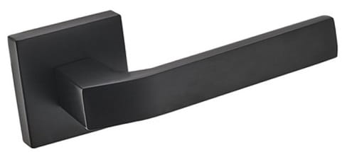 Infinity Line Carlo KCL B00 Black - Door Handle on a Square Rose