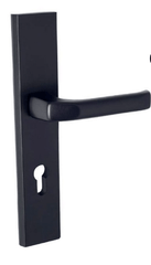 Alub NEO Black K+G -External Door Handle on a Backplate
