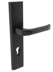Alub Neo Black K+K -External Door Handle on a Backplate