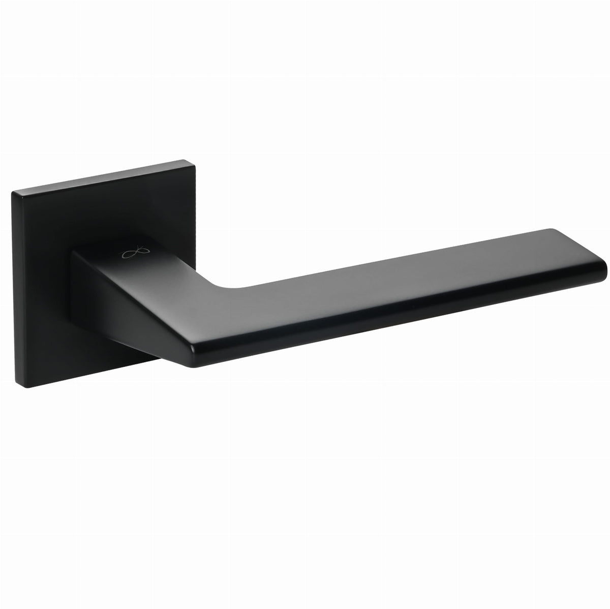 Infinity Line Shark FIT black KSH B00 - Door Handle on a Square Rose