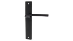 Alub Zoya Black - Door Handle on a Backplate