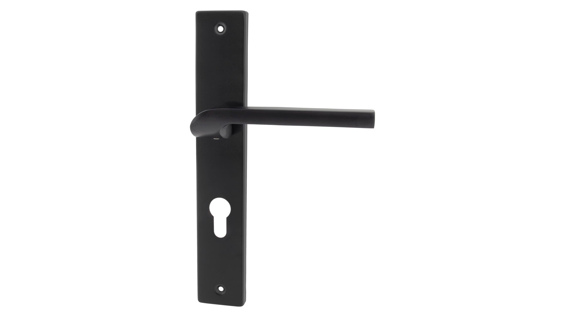 Alub Zoya Black - Door Handle on a Backplate
