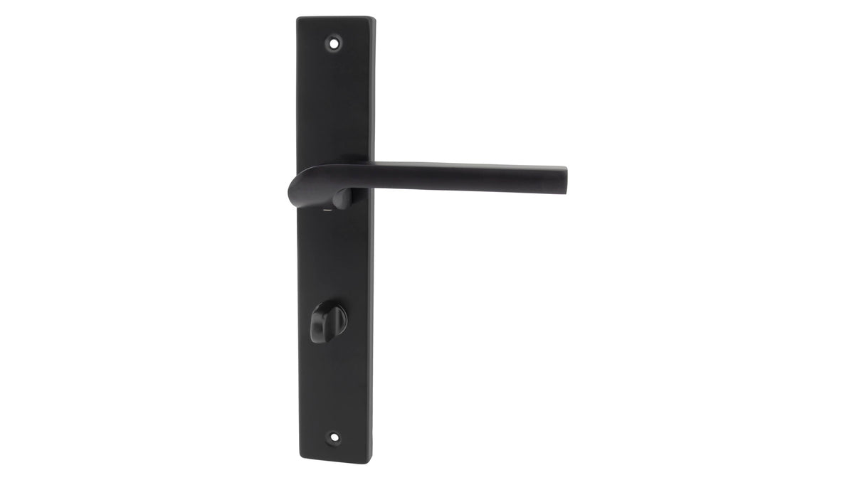 Alub Zoya Black - Door Handle on a Backplate