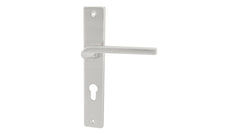 Alub Zoya Nickel Satin - Door Handle on a Backplate