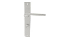Alub Zoya Nickel Satin - Door Handle on a Backplate