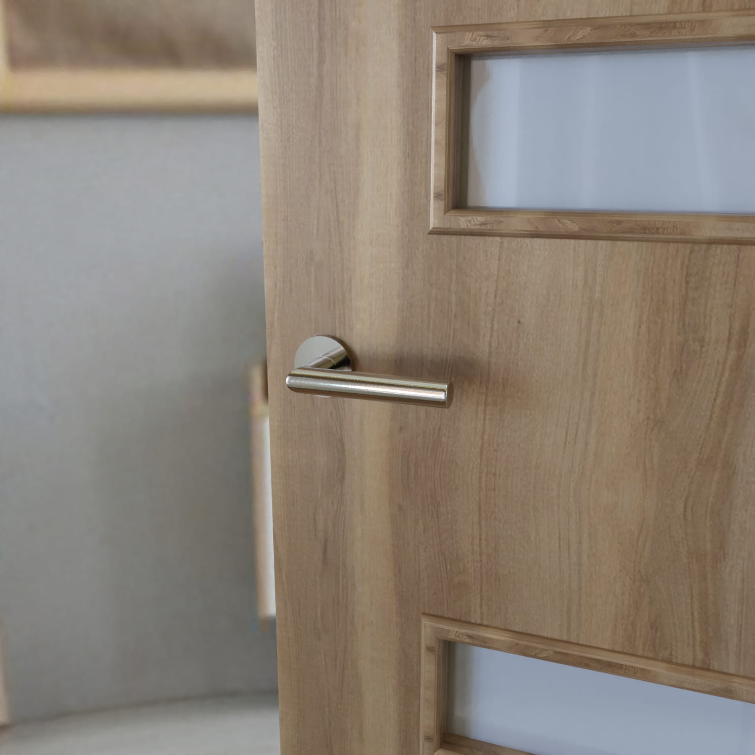 Infinity Line Ronda FIT KRD O 700 Chrome - Door Handle on a Round Rose