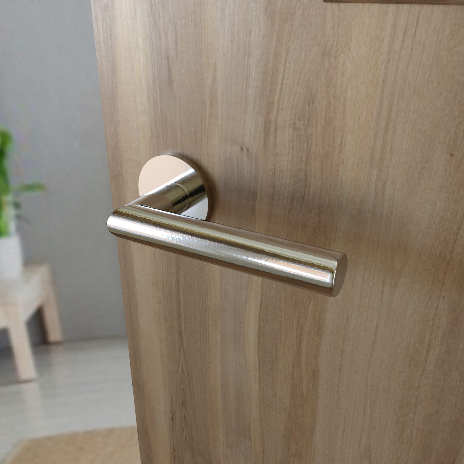 Infinity Line Ronda FIT KRD O 700 Chrome - Door Handle on a Round Rose