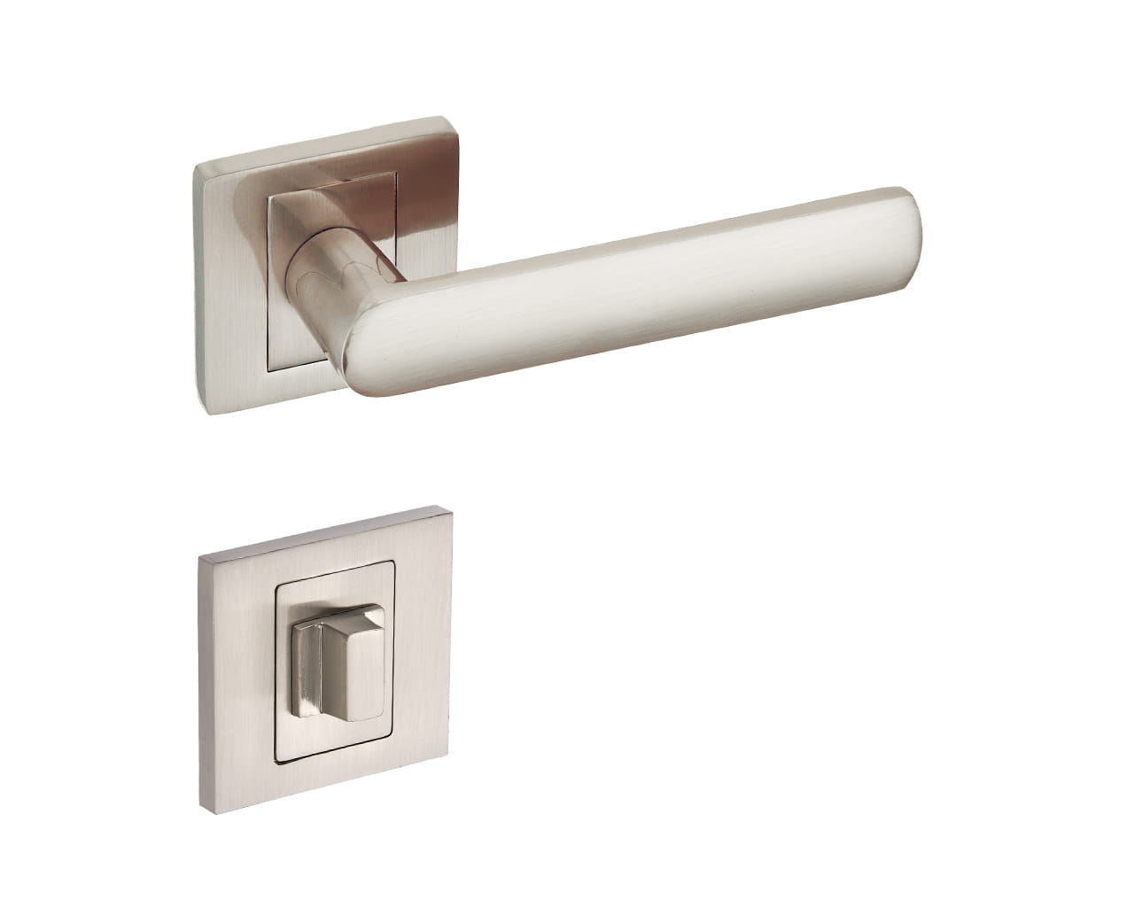 TORINO KTR 300 Satin - Door Handle on a Square Rose