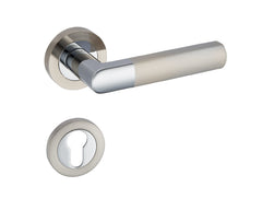Infinity Line Torino KTR O 100 Chrome/Satin - Door Handle on a Round Rose
