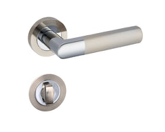 Infinity Line Torino KTR O 100 Chrome/Satin - Door Handle on a Round Rose