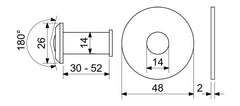 Richter Czech Fire peephole RVW.G.30-52 matte nickel