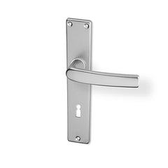 ACT Lara door  - Door Handle on a Backplate - F9 steel