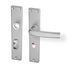 ACT Lara door  - Door Handle on a Backplate - F9 steel