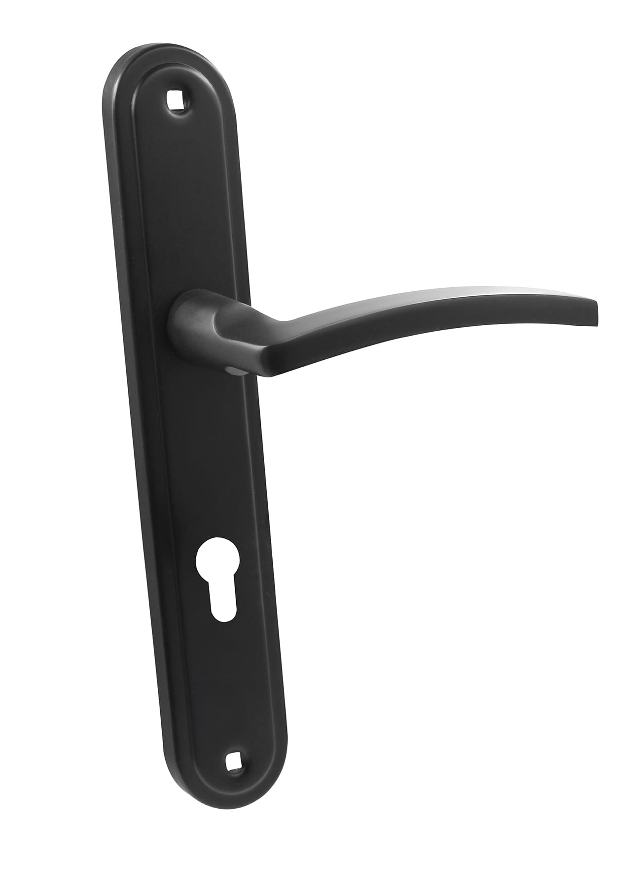 Lena KLN B11 Black 72mm - Door Handle on a Backplate