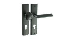 MATI black K+G - External Door Handle on a Backplate