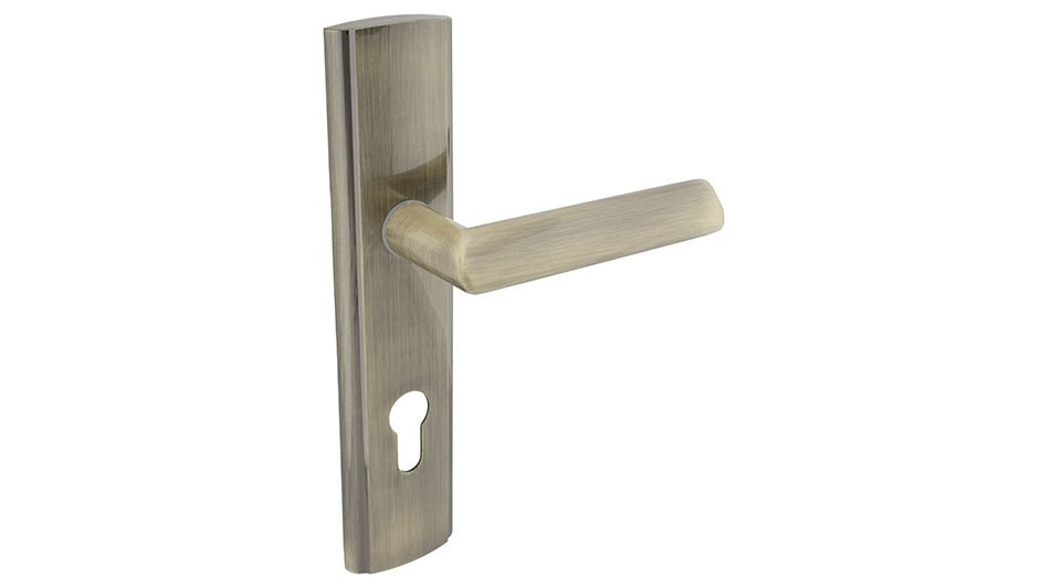 Alub MATI patina K+K - External Door Handle on a Backplate