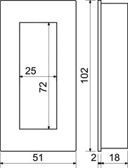 Richter Czech Stainless steel handle 005