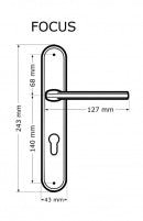 Alub Focus patina - Shield Door Handle
