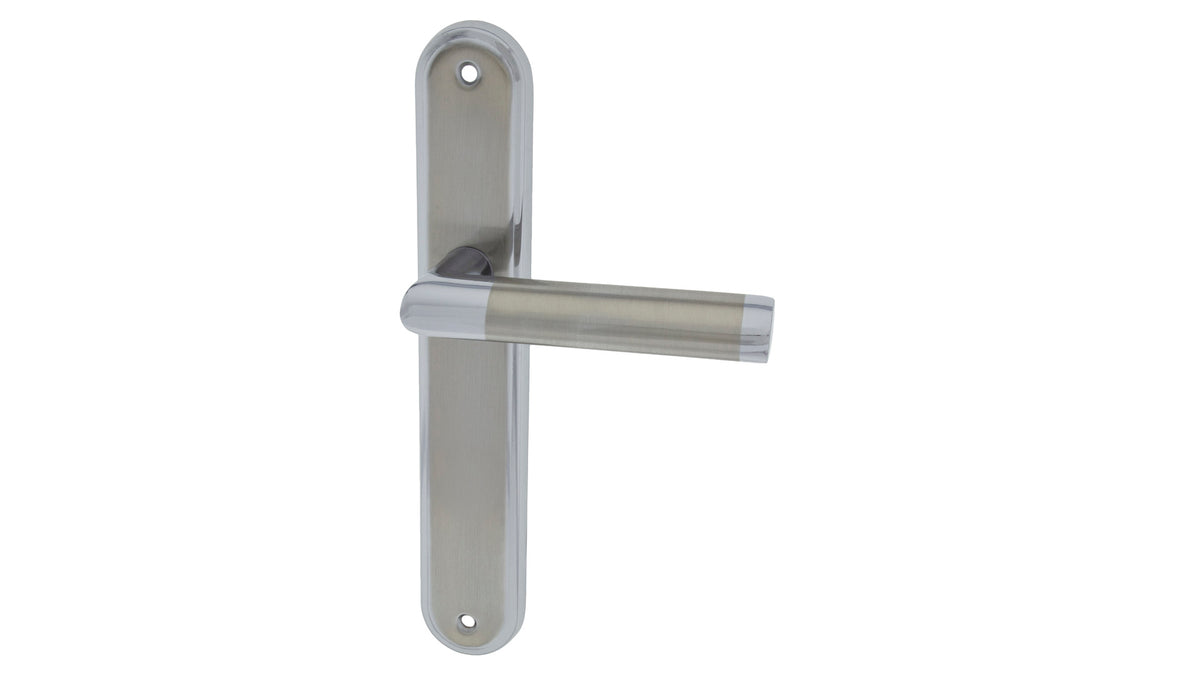 Alub Nina Nickel Chrome - Door Handle on a Backplate