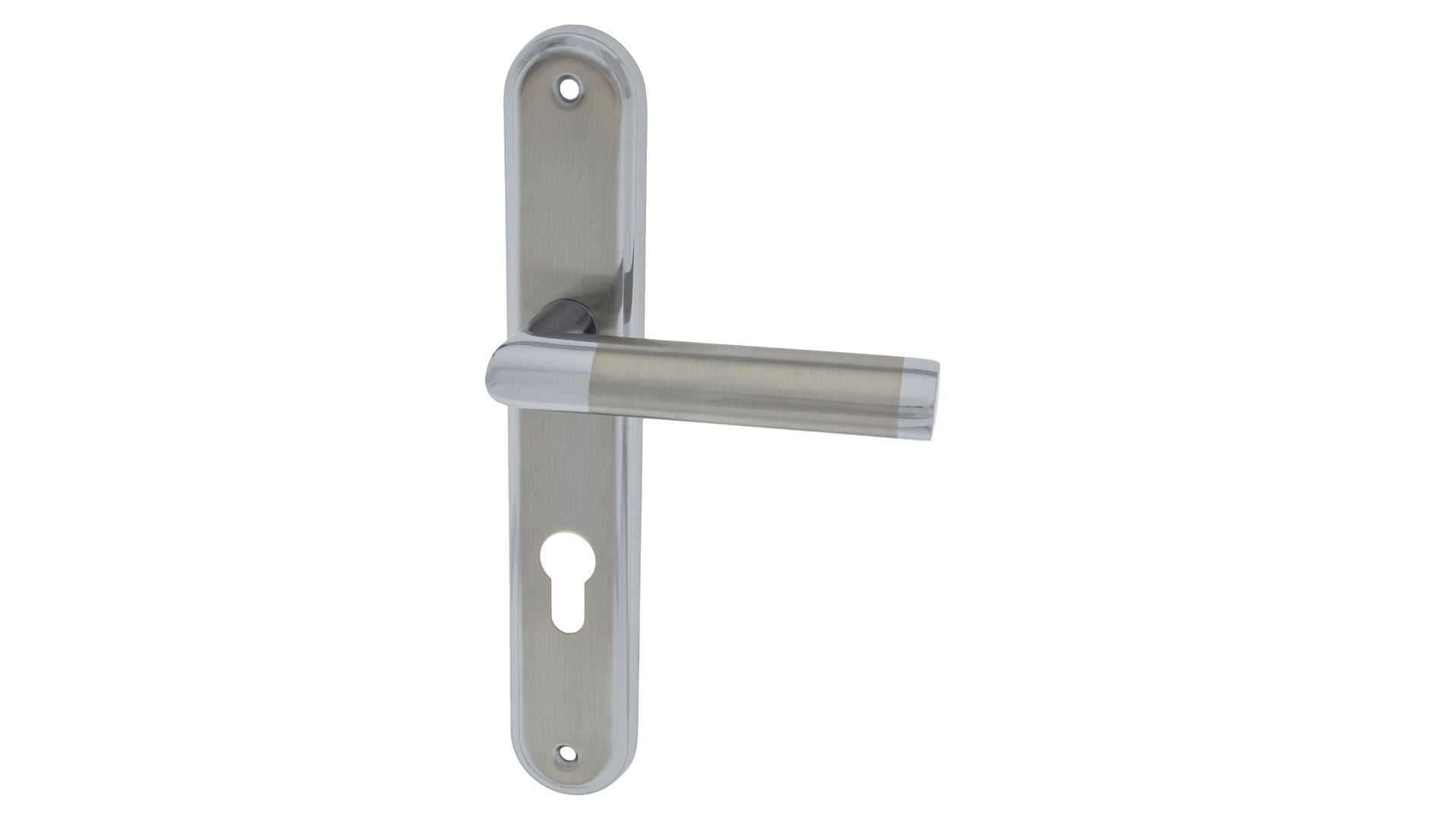 Alub Nina Nickel Chrome - Door Handle on a Backplate