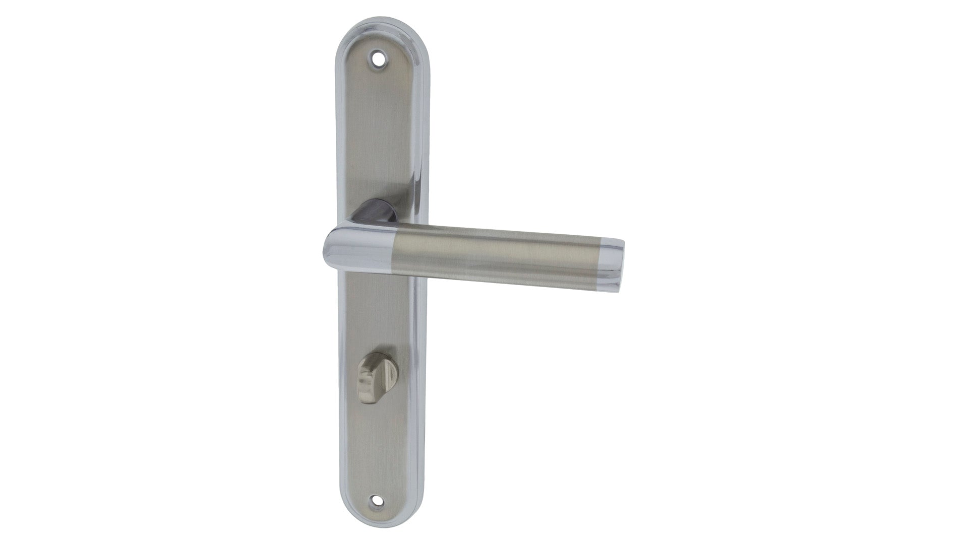 Alub Nina Nickel Chrome - Door Handle on a Backplate