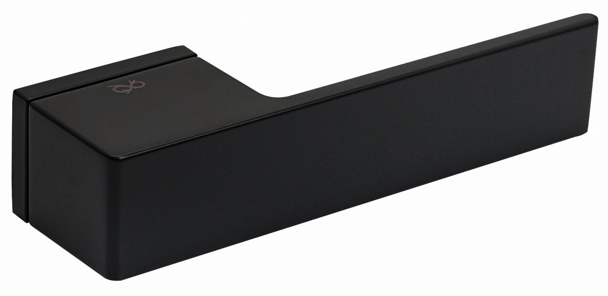 Polo KPOL black mat B00 - Door Handle on a Square Rose