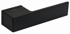 Polo KPOL black mat B00 - Door Handle on a Square Rose
