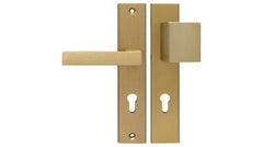 Alub THEO Patina K+G -External Door Handle on a Backplate