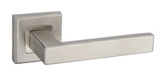 Quatro KUQ 500 Stainless Steel - Door Handle on a Square Rose