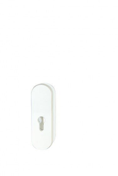 Richter Czech Safety rosette R.103.ZA with overlay F9016 - powder white