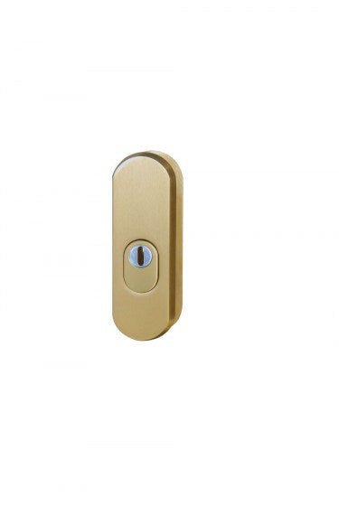 Richter Czech Safety rosette R.103.ZA with overlay F4 - bronze anodized