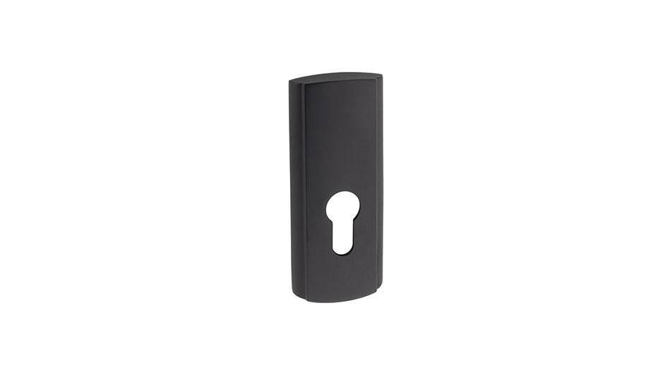 MATI black K+K - External Door Handle on a Backplate
