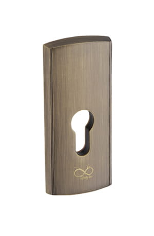 Infinity Line Torino KTR 412 Patina -External Door Handle on a Backplate
