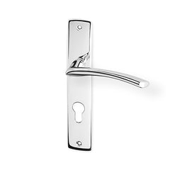 ACT Teardrop door  - Door Handle on a Backplate - chrome