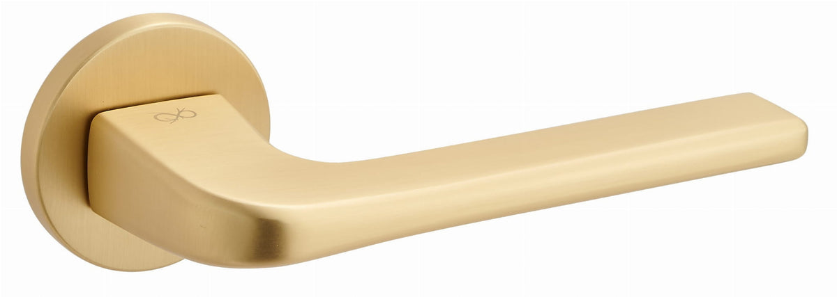 Solo FIT KSO O M G00 Gold Matt - Door Handle on a Round Rose