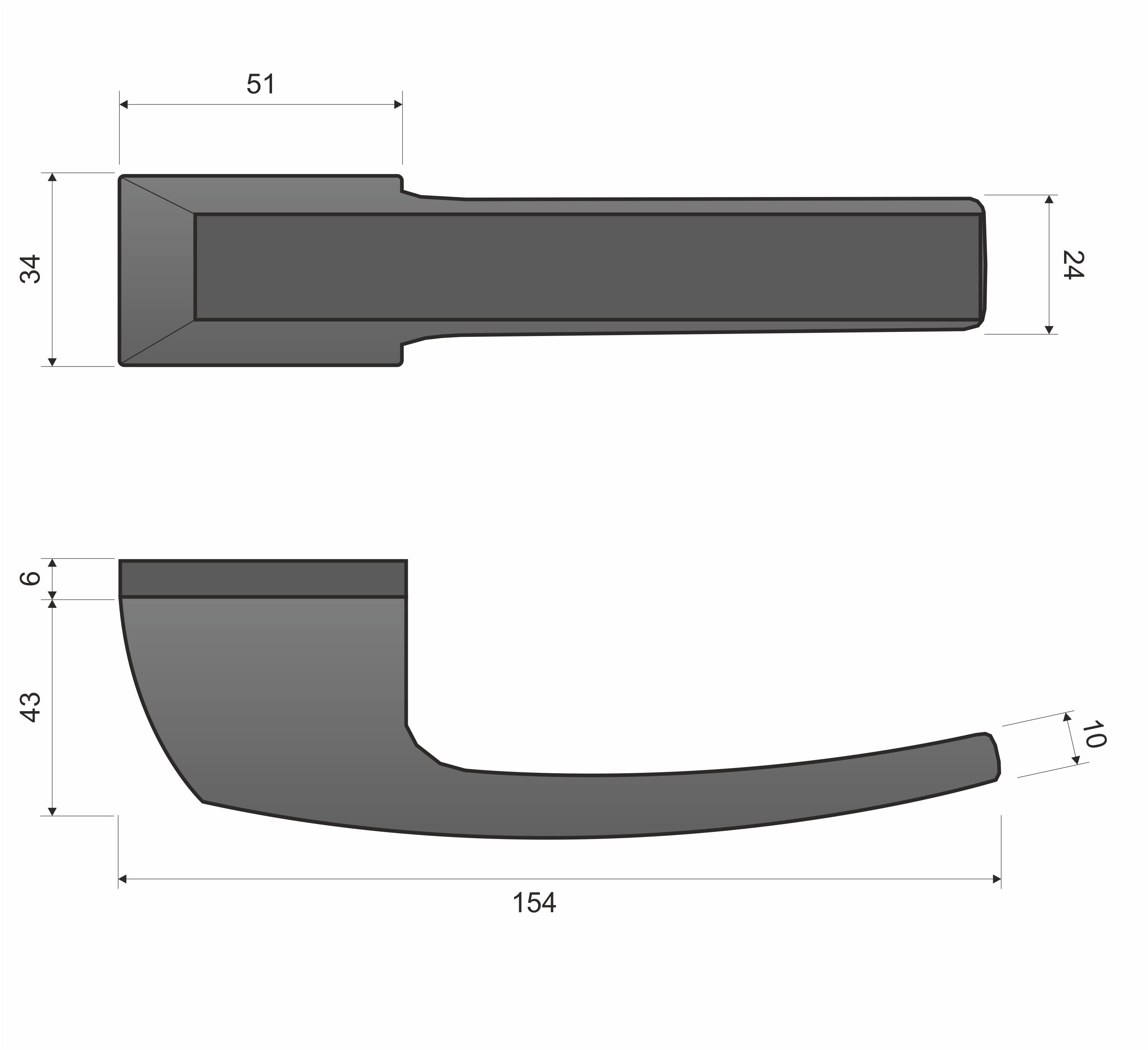 Spectra KSPC Mattt Chrome M700 - Door Handle on a Rose