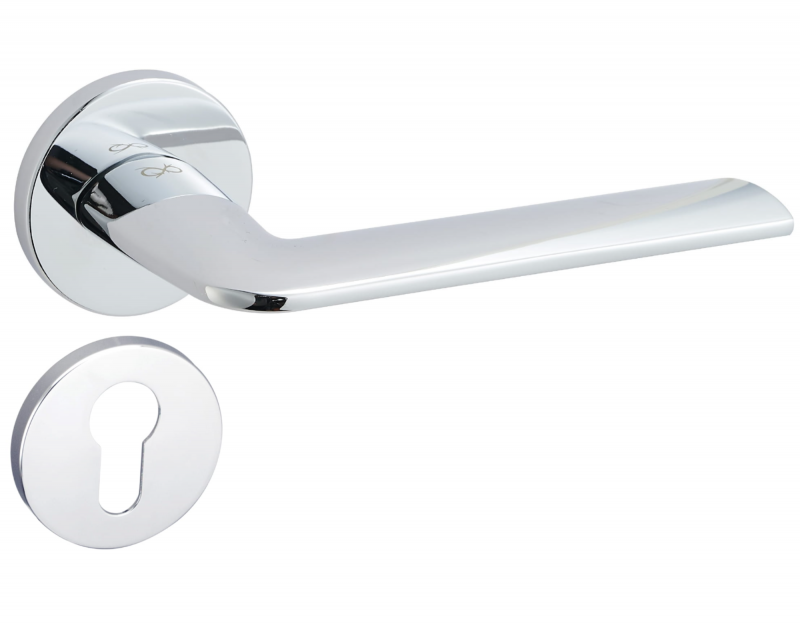 Stinger FIT KSR O 700 Chrome - Door Handle on a Round Rose