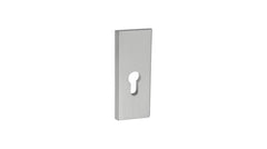 THEO Titanium K+G -External Door Handle on a Backplate