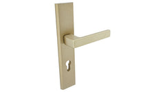 Alub THEO Patina K+K -External Door Handle on a Backplate