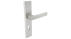THEO Titanium K+K -External Door Handle on a Backplate