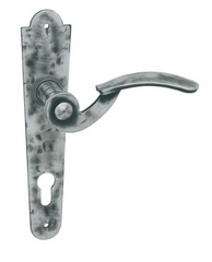 TILLY - LR Forged Gray - Door Handle on a Backplate