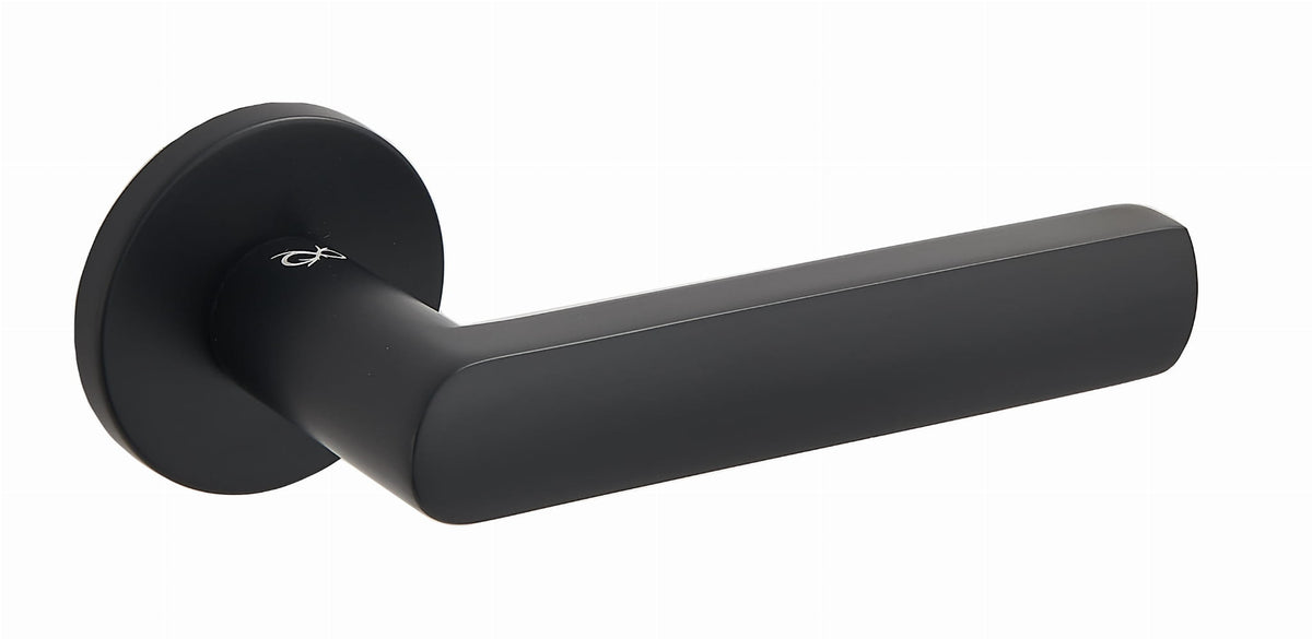 Infinity Line Torino FIT KTF O BOO black - Door Handle on a Round Rose