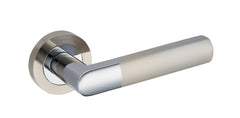 Infinity Line Torino KTR O 100 Chrome/Satin - Door Handle on a Round Rose
