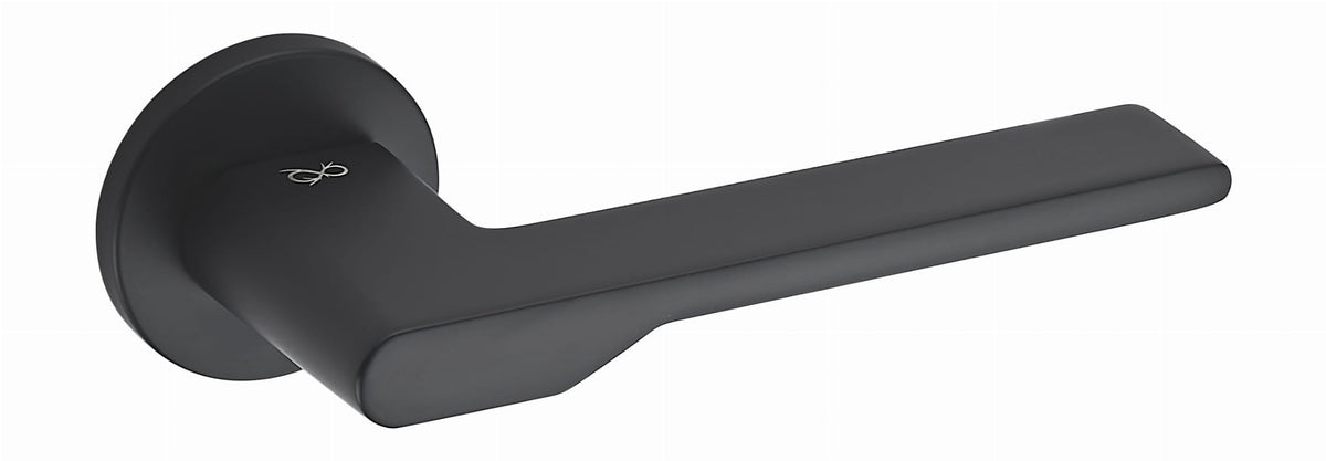 Infinity Line TORO FIT KTO O black B00 - Door Handle on a Round Rose
