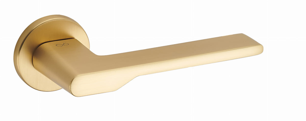 TORO FIT KTO O M G00 Gold Matt - Door Handle on a Round Rose