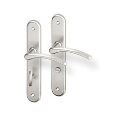 ACT Viola door  - Door Handle on a Backplate - nickel